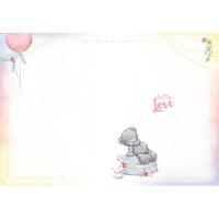 Happy Birthday Bear Holding Gift Me to You Bear Birthday Card Extra Image 1 Preview